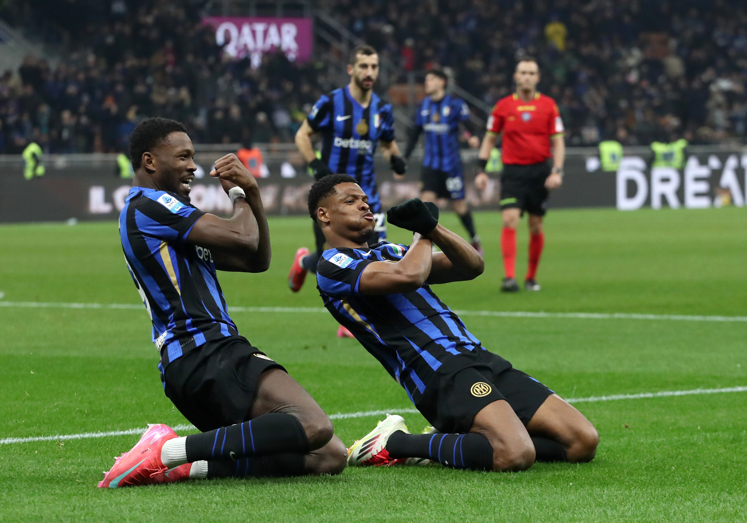 Inter, il punto sugli infortunati: Dumfries e Zielnski vicini al rientro, Thuram...