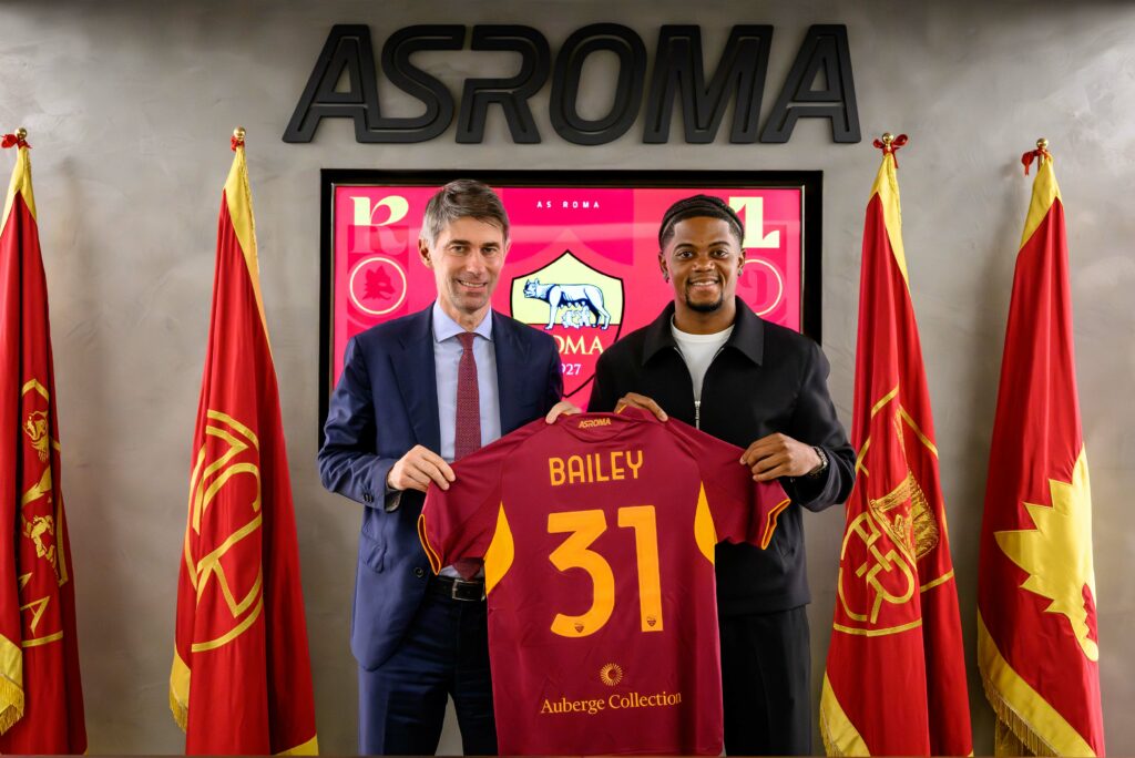 Roma, il comunicato sulle condizioni di Bailey: c'è lesione, salta il Derby